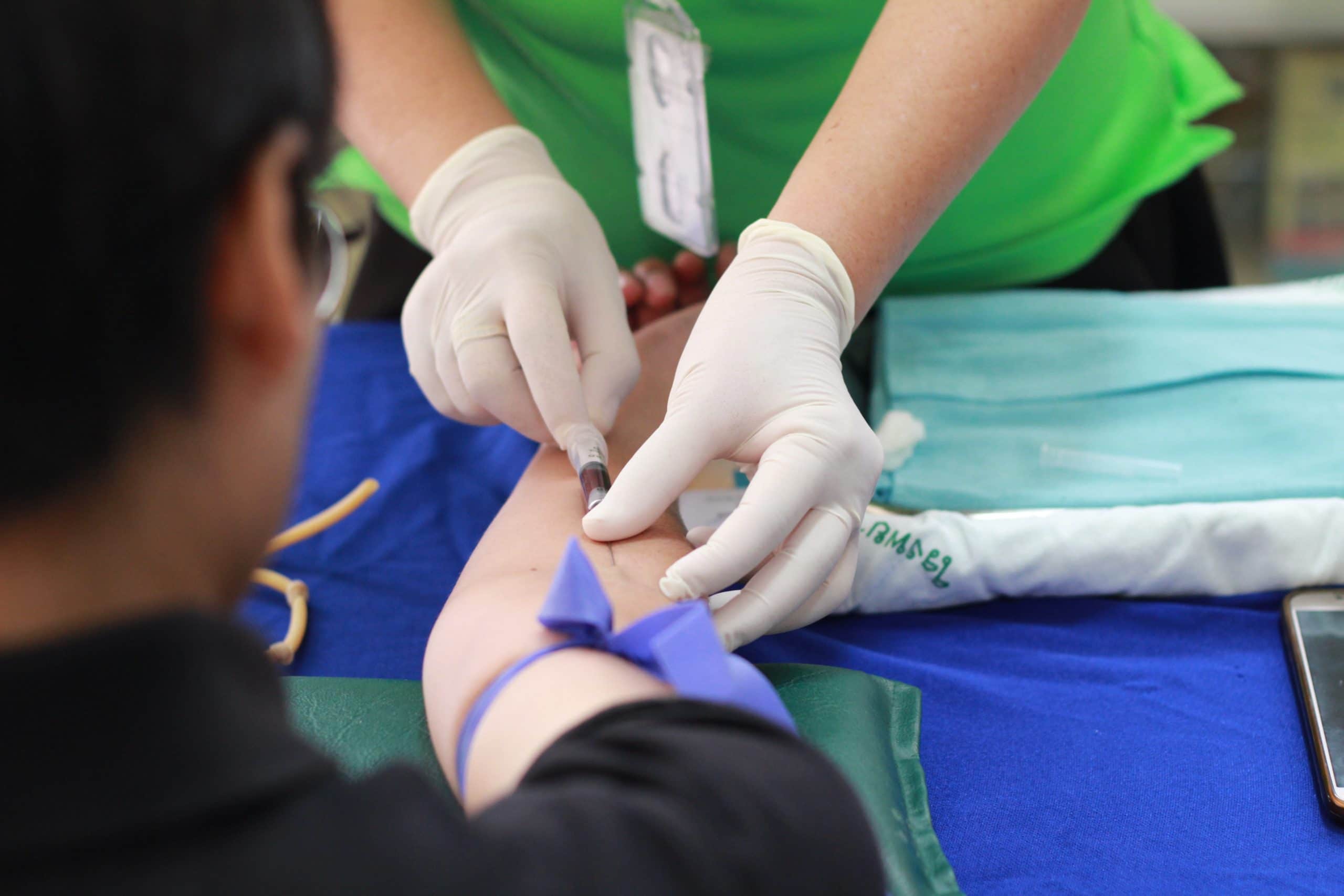 adult-blood-care-1350560 nurse taking blood