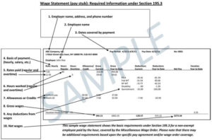 sample wage statement overtime flsa texas wage calculator