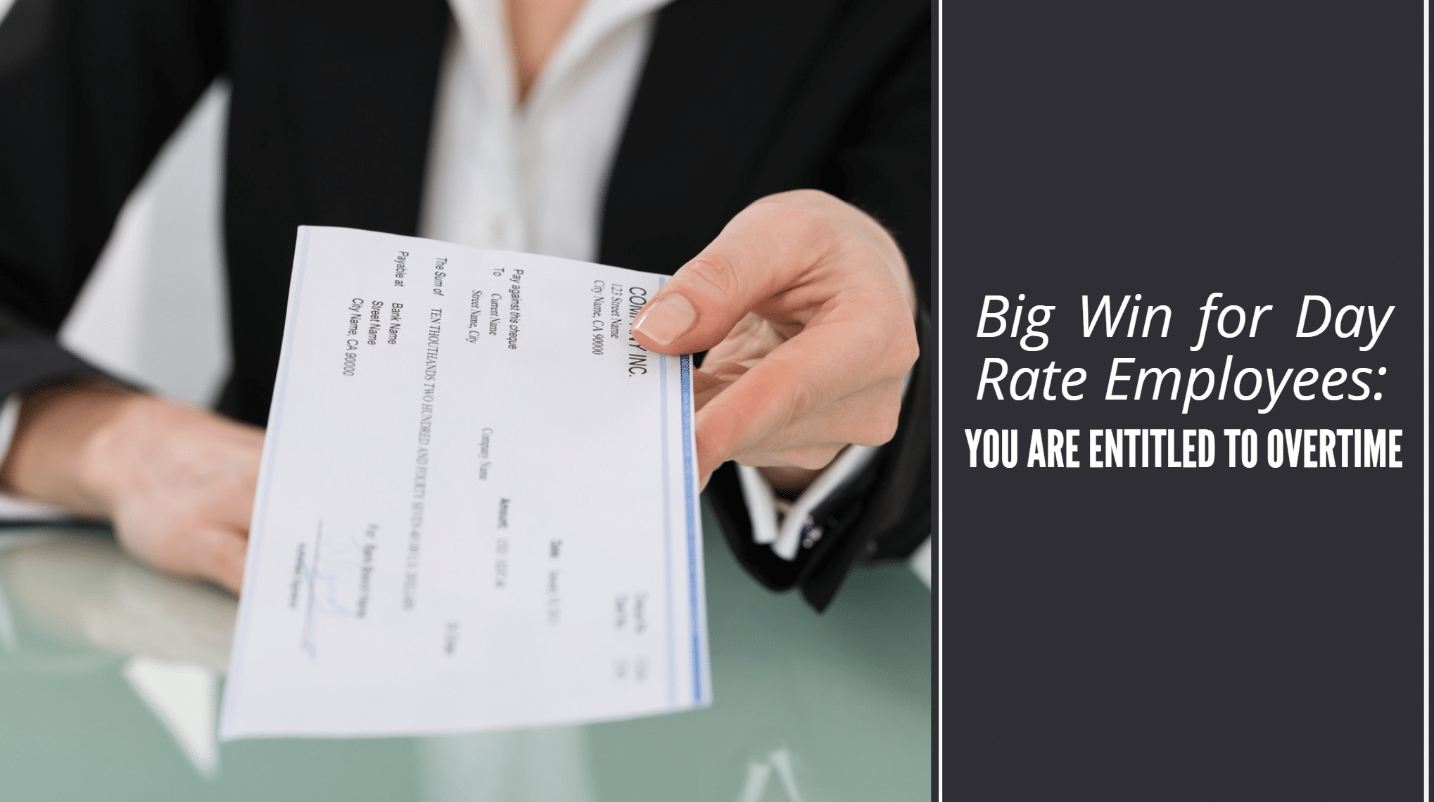 Day Rate Employees Are Not Exempt And Are Entitled To Overtime Lore