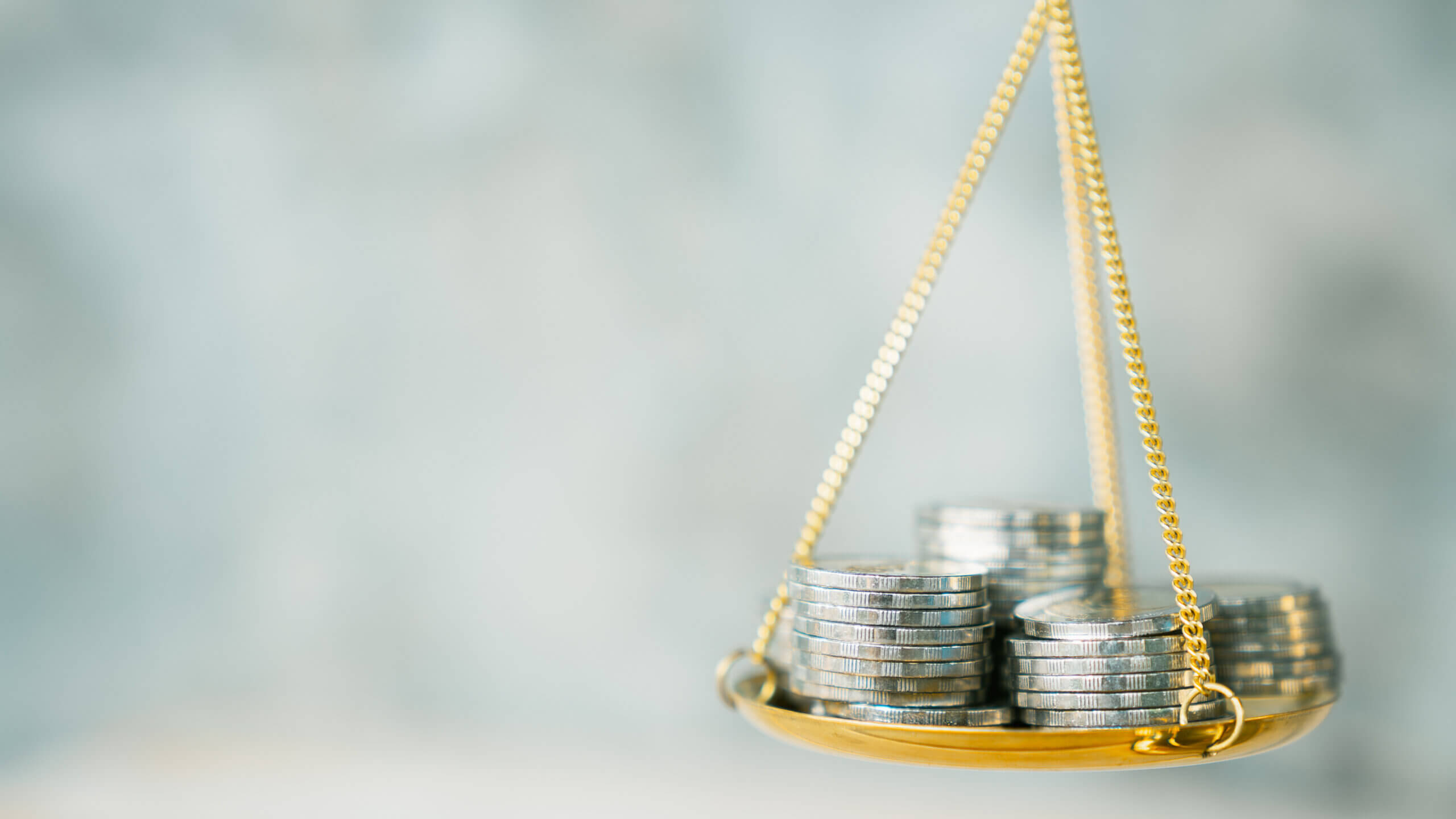 money on top of scale