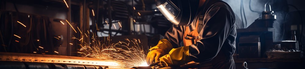 welder working with metal